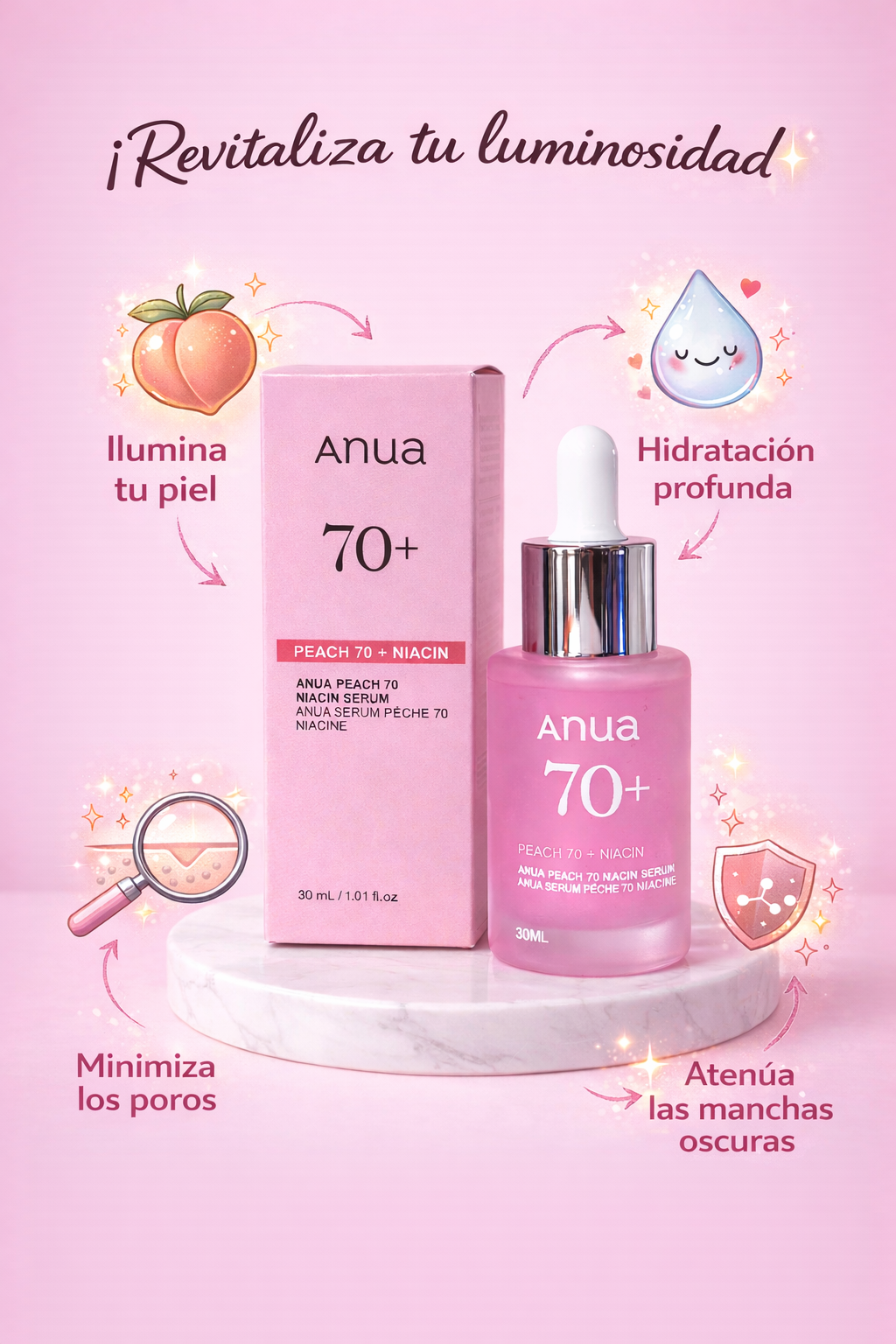 Anua Peach 70% Niacinamide Serum 30ml
