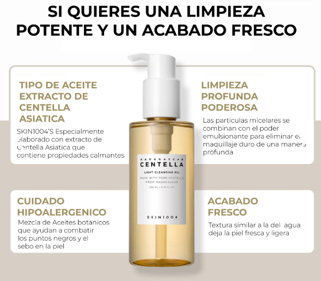 Centella Ligth Cleasing Oil (Aceite limpiador ligero) 200ml