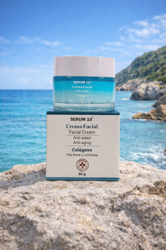 SERUM 10 Crema Facial Anti Edad Colágeno 60g