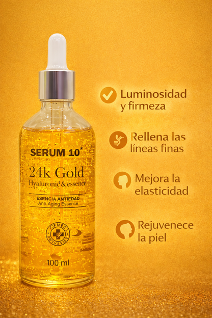 SERUM 10 Acido Hialuronico 24K GOLD 100ml